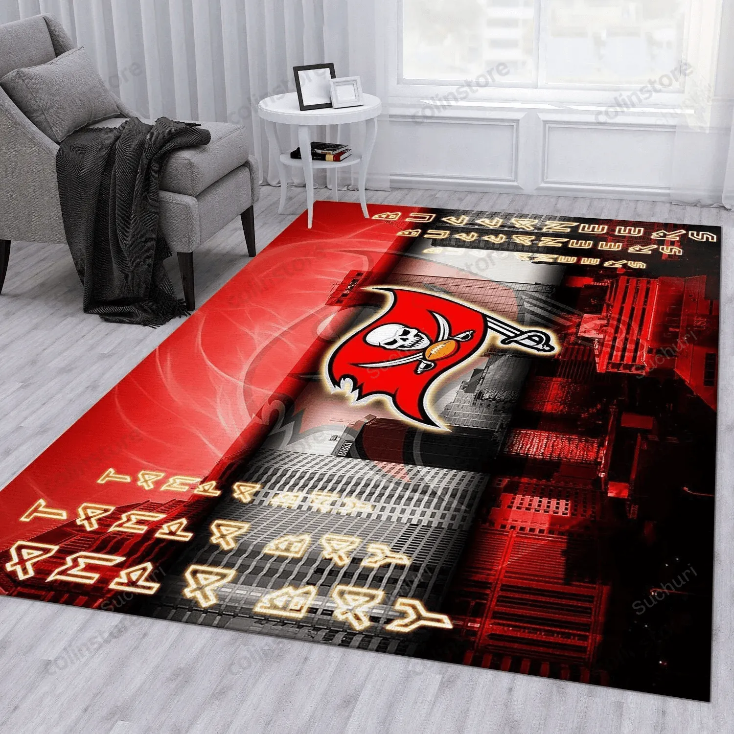 Tampa Bay Buccaneers Rectangle Area Rug For Christmas Living Room Rug US Gift Decor 795XM-2993
