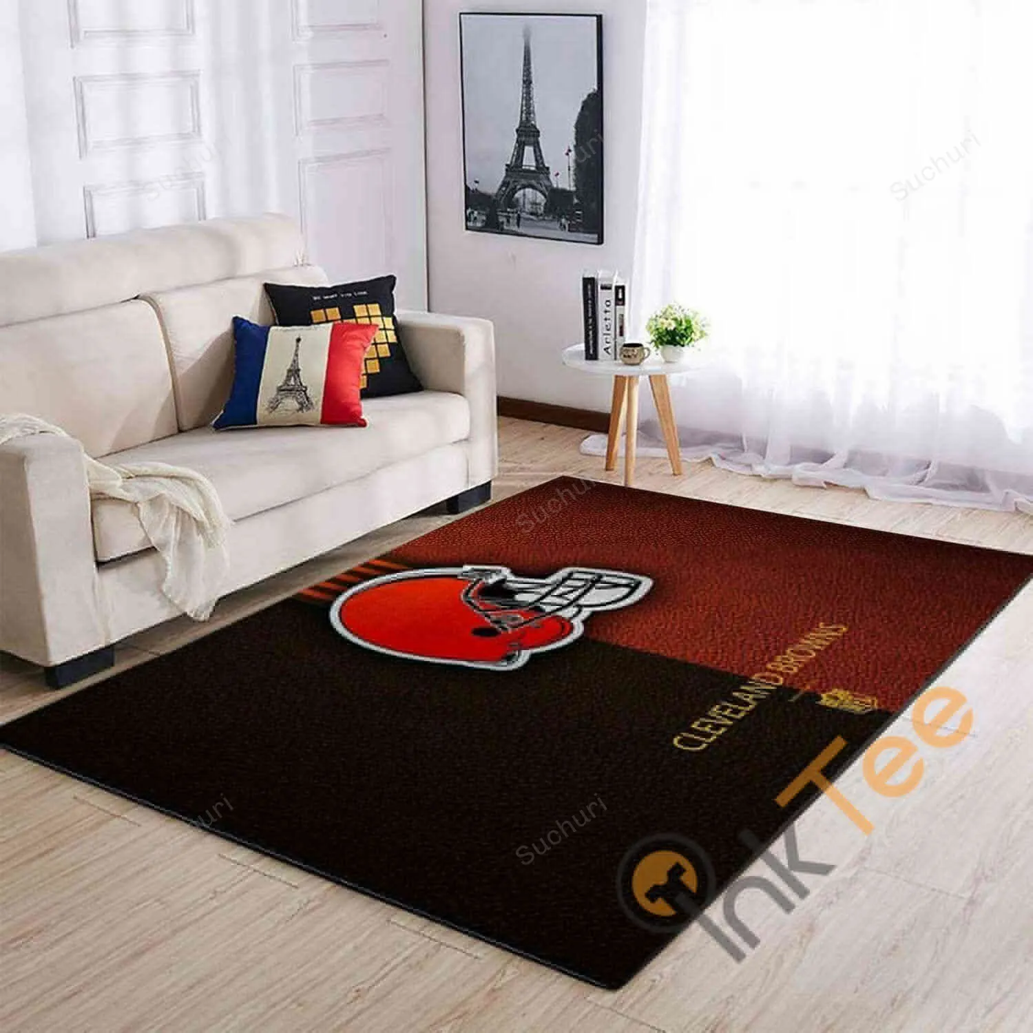 Cleveland Browns Rectangle Area Rugs Non-Slip Living Room Carpets Flannel Floor Mat 715NO-8481