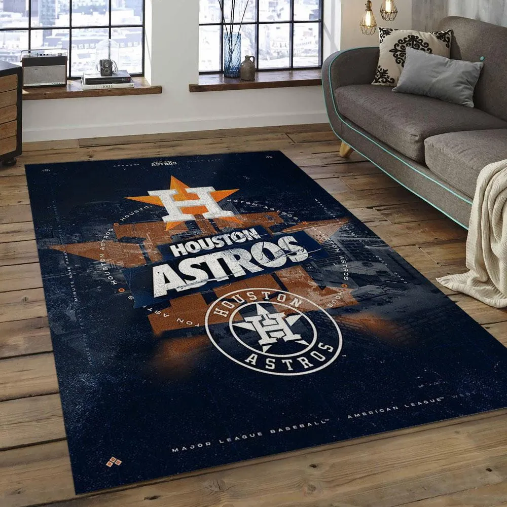MLB Houston Astros Baseball Team Logo Rectangle Area 636EU-4404