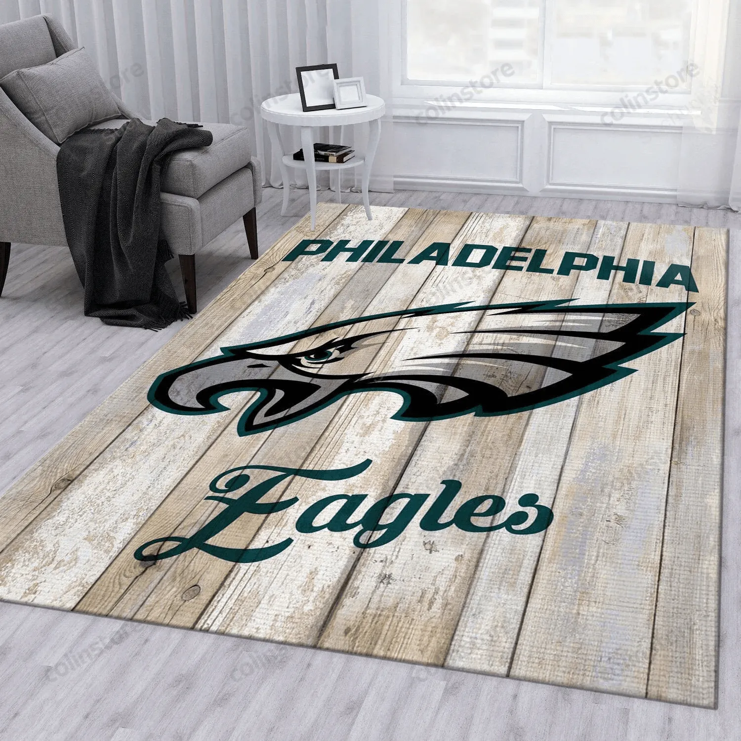 Philadelphia Eagles Rectangle Area Rug Living Room Rug US Gift 186VS-5245