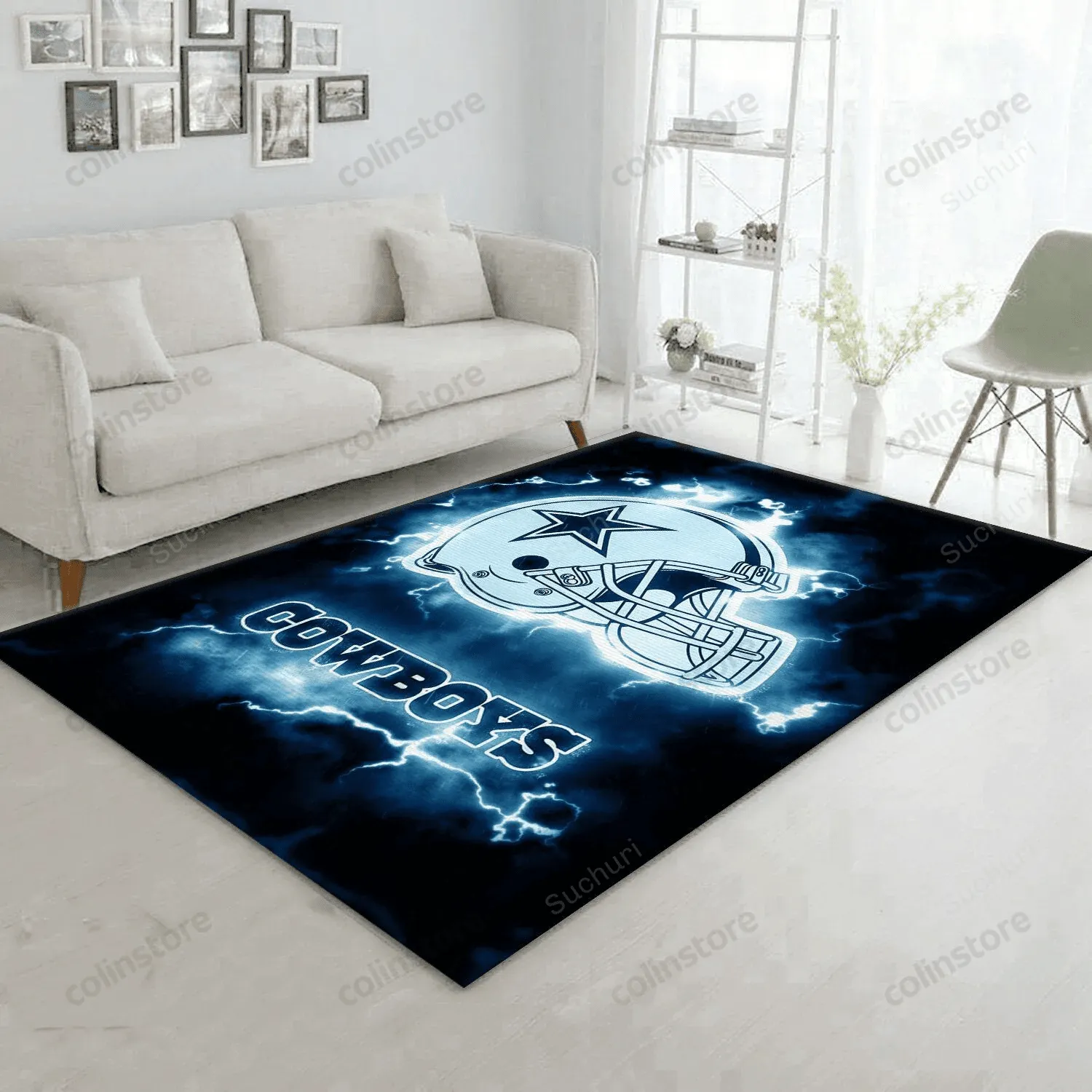 Dallas Cowboys Rectangle Area Rug For Christmas Bedroom Rug Home US 841NK-8709