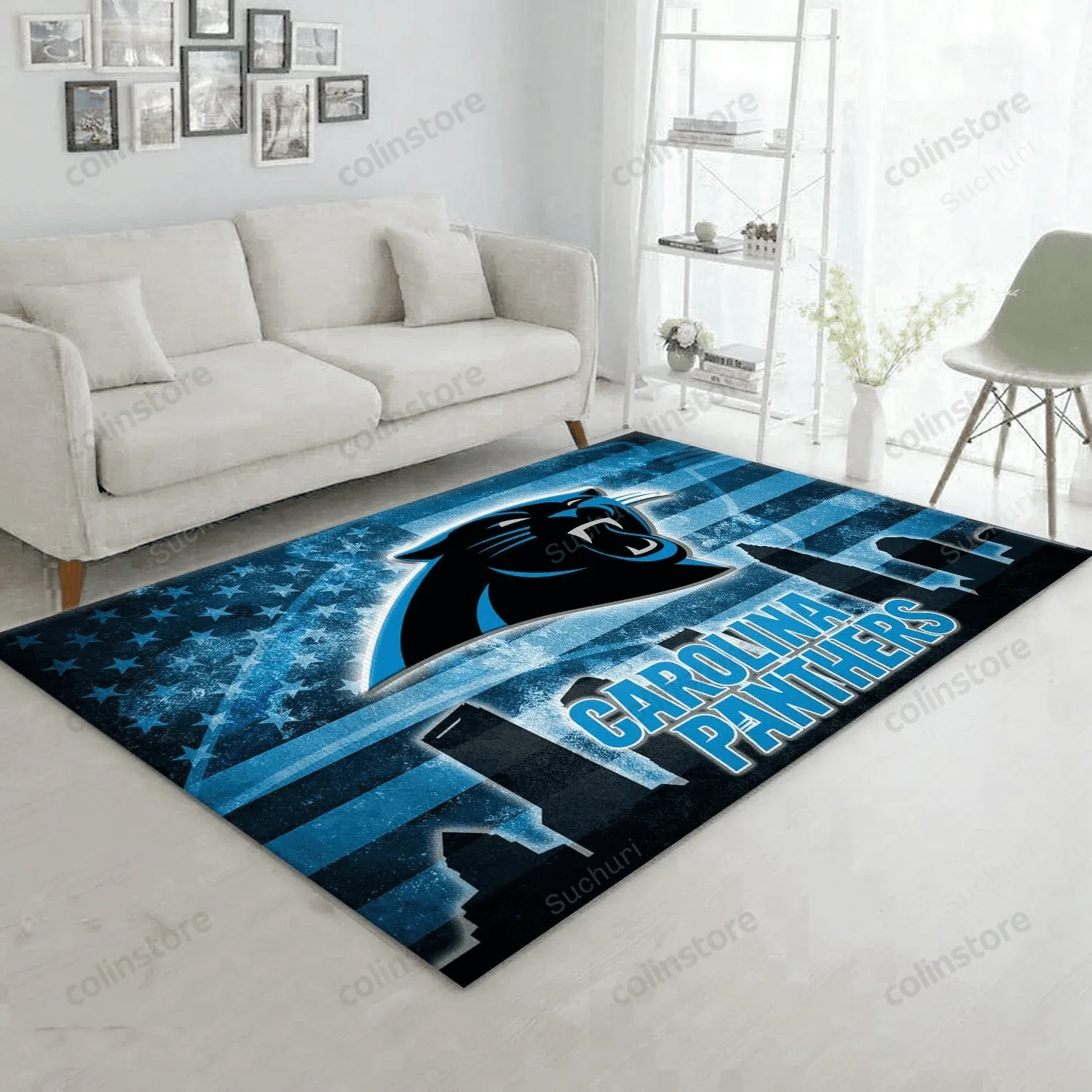 Carolina Panthers Rectangle Area Rug Bedroom Rug US Gift 260UY-6057