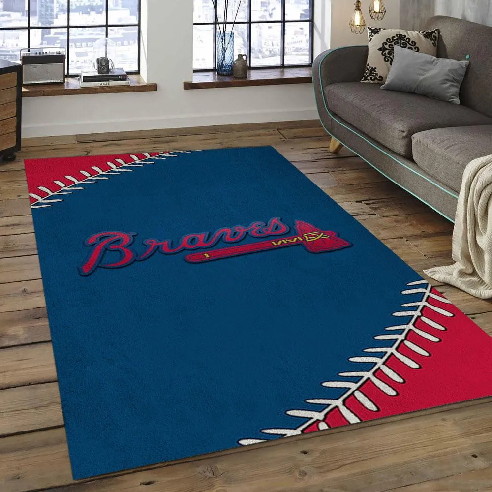 MLB Atlanta Braves Baseball Team Logo Rectangle Area 463LR-4537