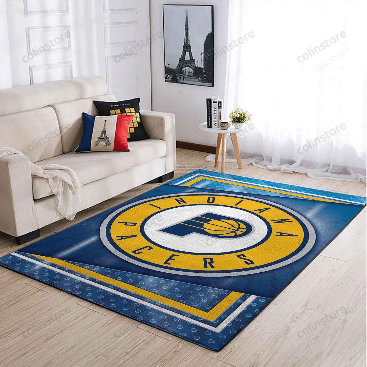 Indiana Pacers Team Logo Style Nice Gift Home Decor Rectangle Area 170HW-9294
