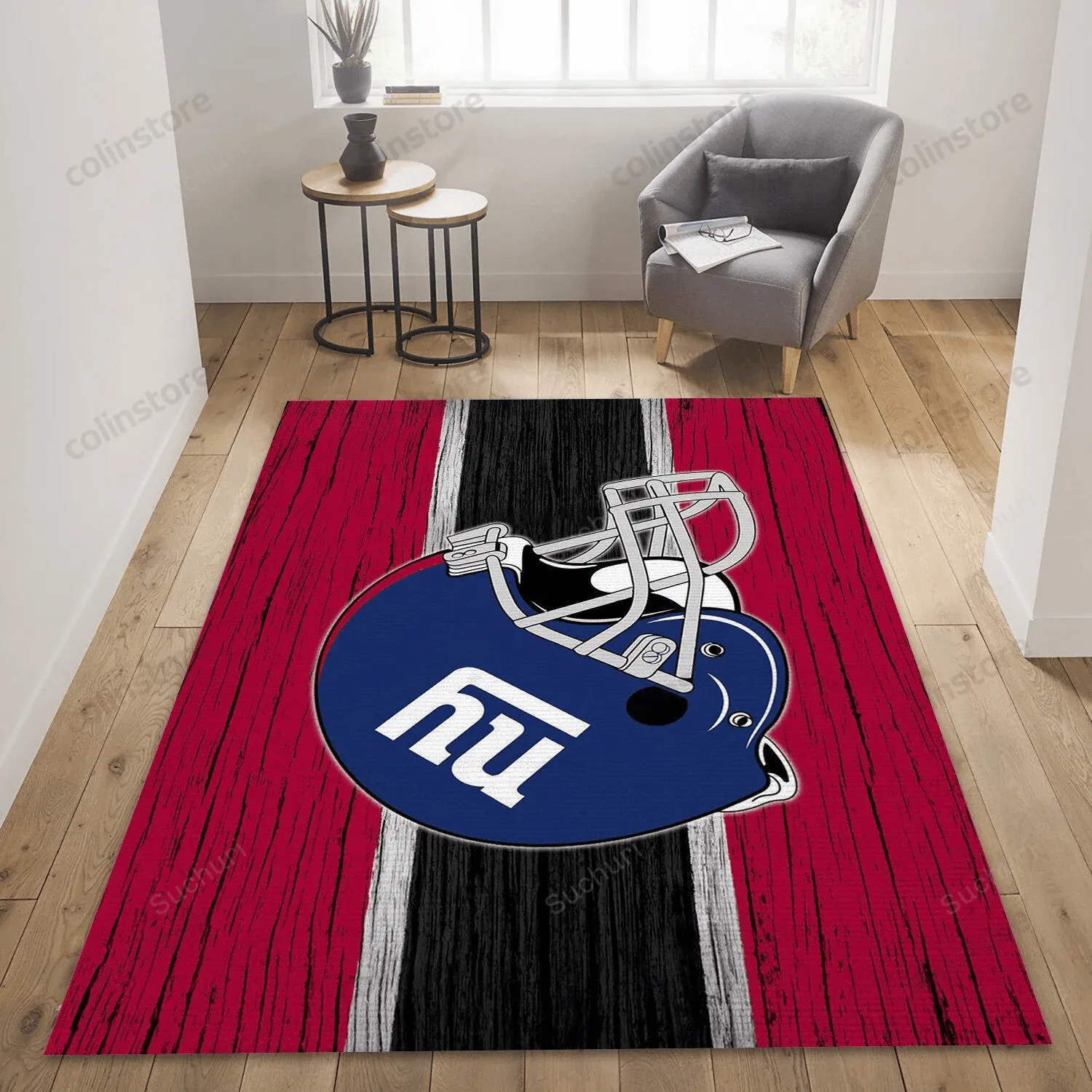New York Giants Rectangle Area Rug For Gift Art Rug Living Room Rug Home US 708PT-6310