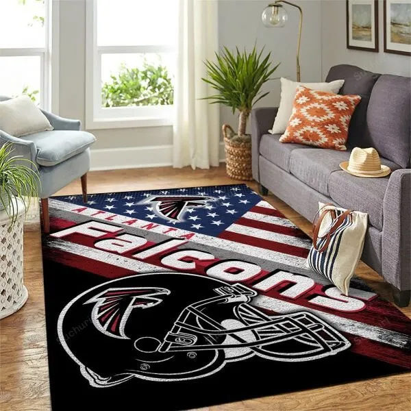 Helmets Atlanta Falcons Living Room Carpet 3D Rectangle Area Rug Full Printing Living Room Bed Room Home Decor Carpet 287XA-9607