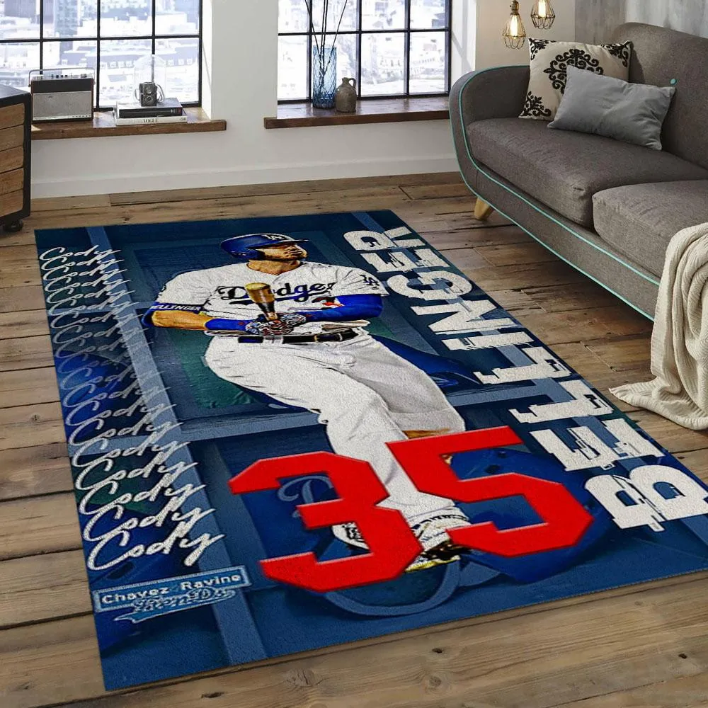 MLB Los Angeles Dodgers Baseball Team Logo Rectangle Area 655ME-9894