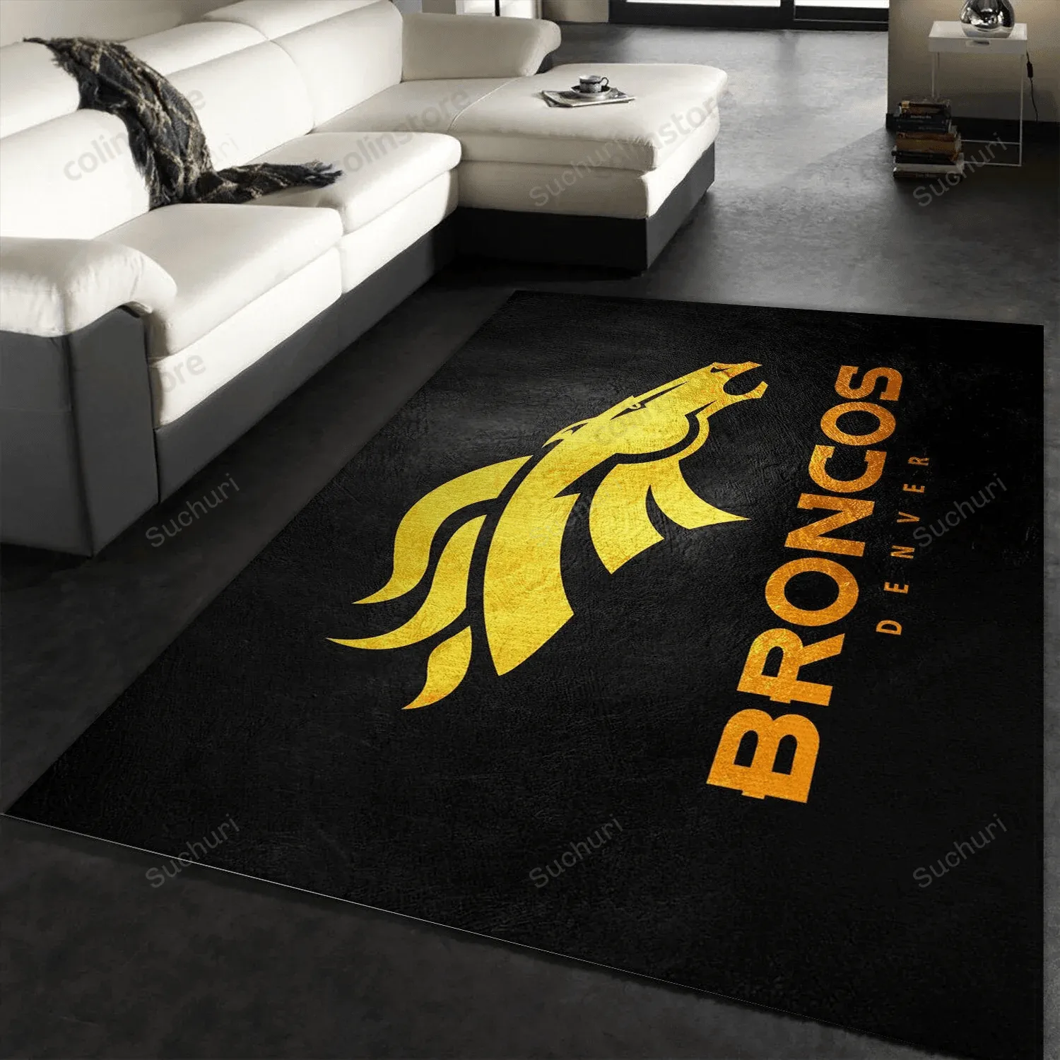 Denver Broncos Rectangle Area Rug Carpet Kitchen Rug Christmas Gift US 417HV-4965
