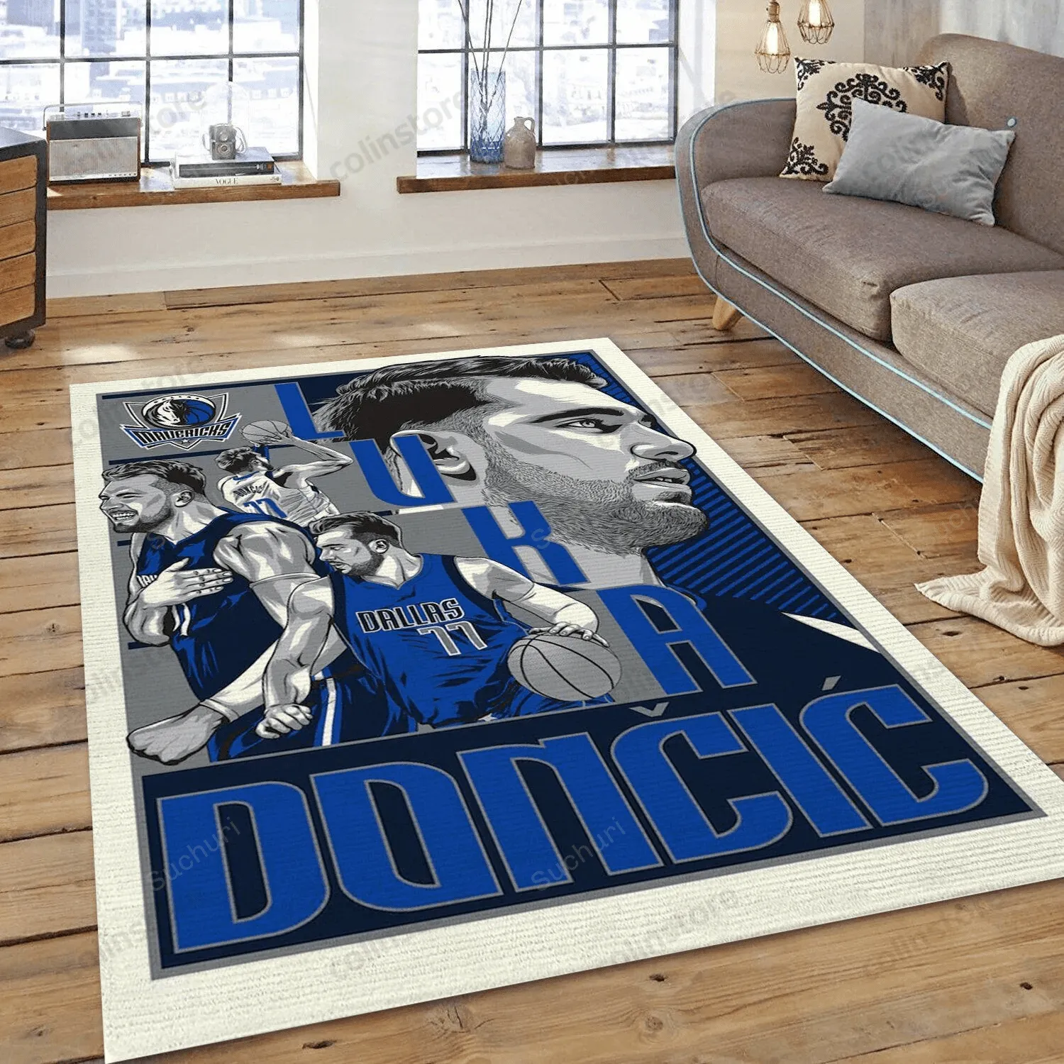 Dallas Mavericks Luka Doncic 3D Rectangle Area Rug Full Printing Living Room Bed Room Home Decor 310XE-6752