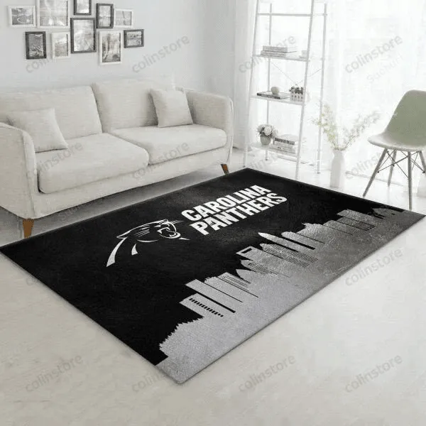 Carolina Panthers Skyline Gifts Living Room Carpet 3D Rectangle Area Rug Full Printing Living Room Bed Room Home Decor Carpet 216ME-6516
