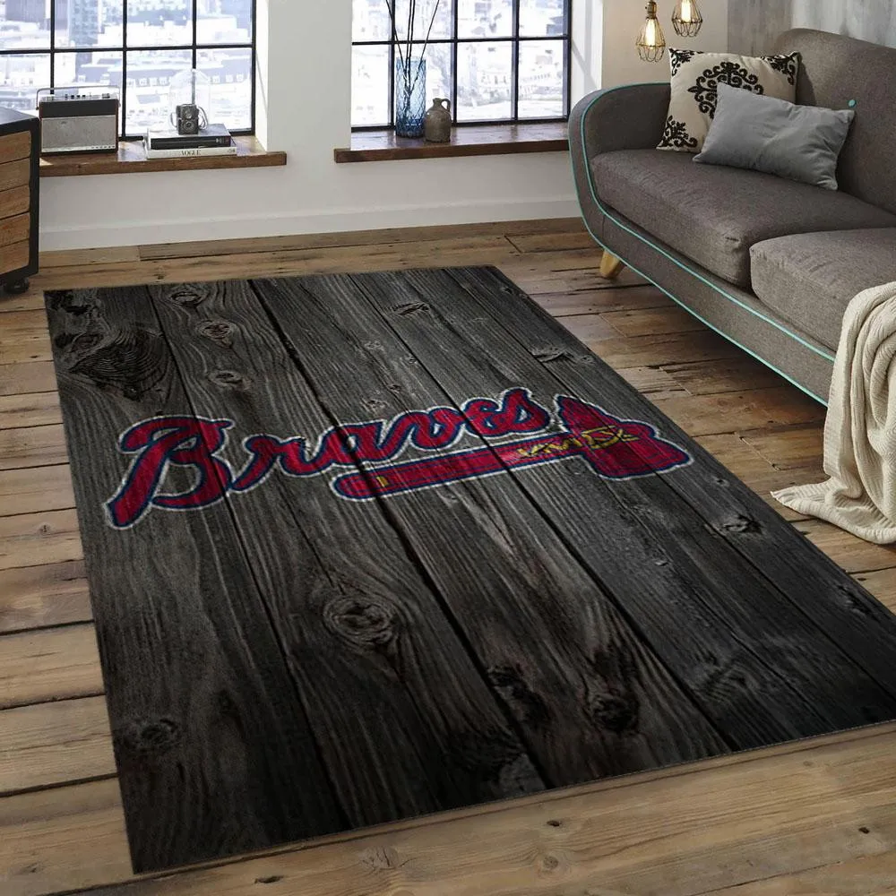 MLB Atlanta Braves Baseball Team Logo Rectangle Area 534SC-2521
