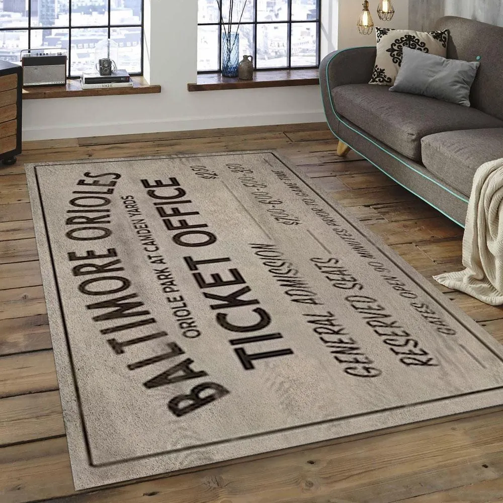 MLB Baltimore Orioles Baseball Team Logo Rectangle Area 622UI-3392