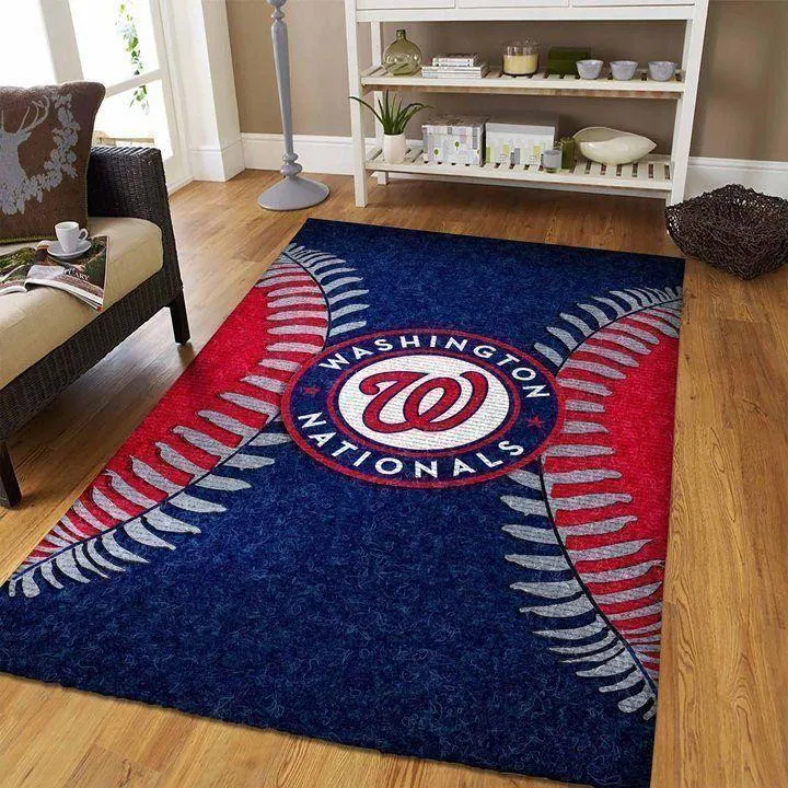 Washington Nationals Area Rug Living Room Rug Mlb Team Logo 912ZN-4169