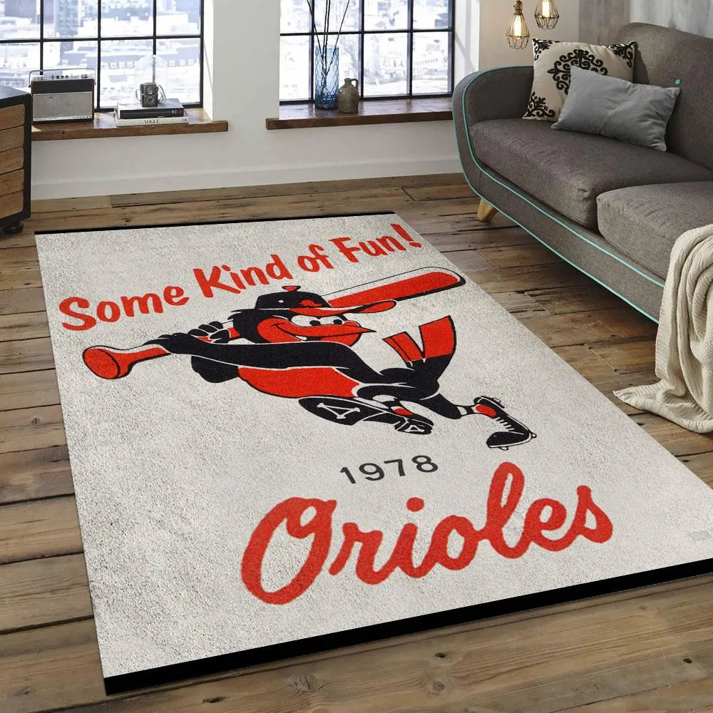 MLB Baltimore Orioles Baseball Team Logo Rectangle Area 831IB-2289