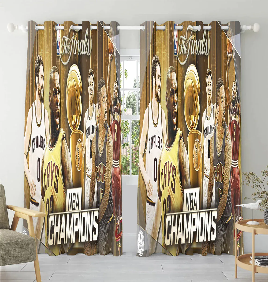 Cleveland Cavaliers Team3 Window Curtain