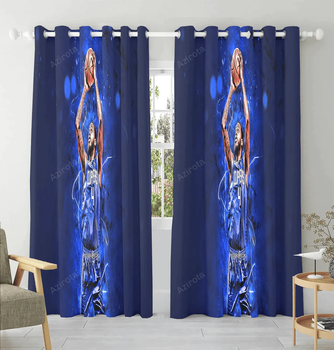 Los Angeles Clippers JaMychal Green 4 Window Curtain Gift For Fans