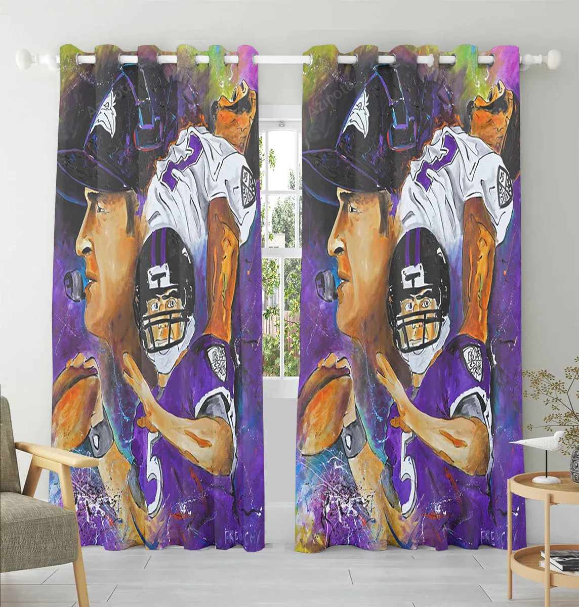 Baltimore Ravens Team25 Window Curtain