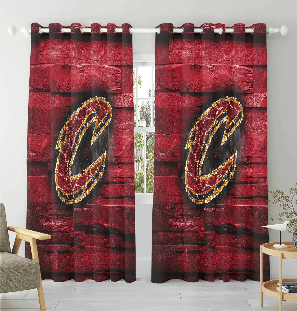 Cleveland Cavaliers Wooden Window Curtain