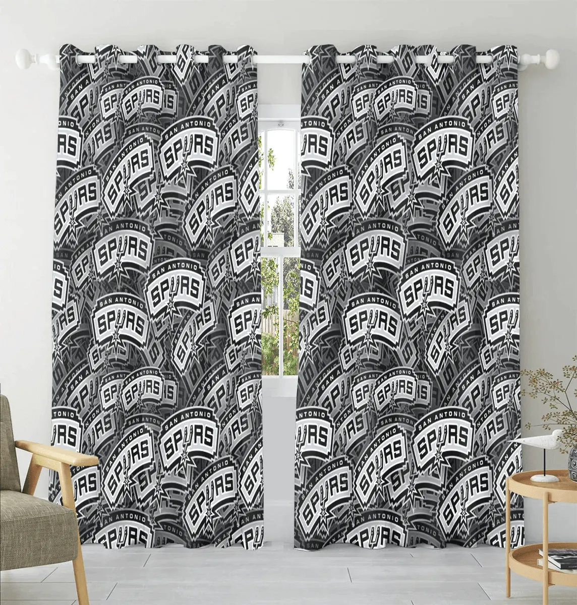 San Antonio Spurs Logo2 Window Curtain