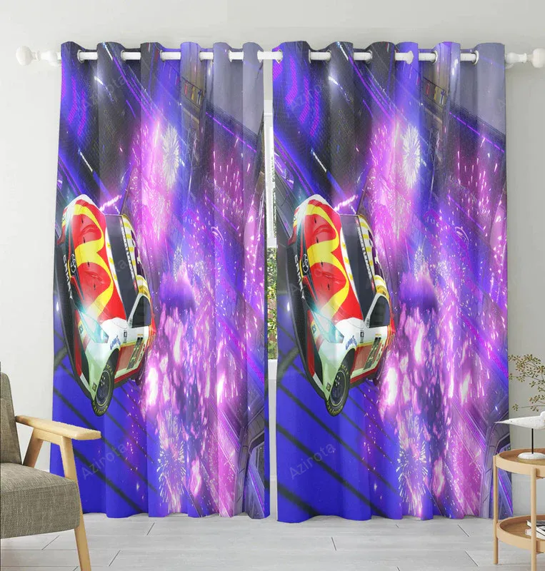 NASCAR 23XI Racing Cars20 Blackout Window Curtain 2 Panels For Living Room Bed Room Gift For Fan