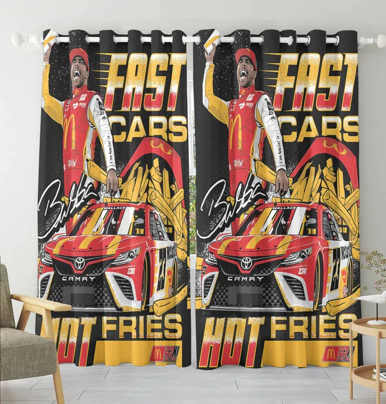 NASCAR 23XI Racing Cars13 Blackout Window Curtain 2 Panels For Living Room Bed Room Gift For Fan