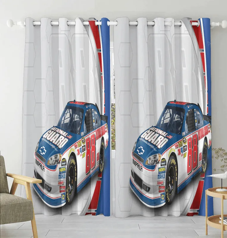 NASCAR Hendrick Motorsports Car11 Blackout Window Curtain 2 Panels For Living Room Bed Room Gift For Fan