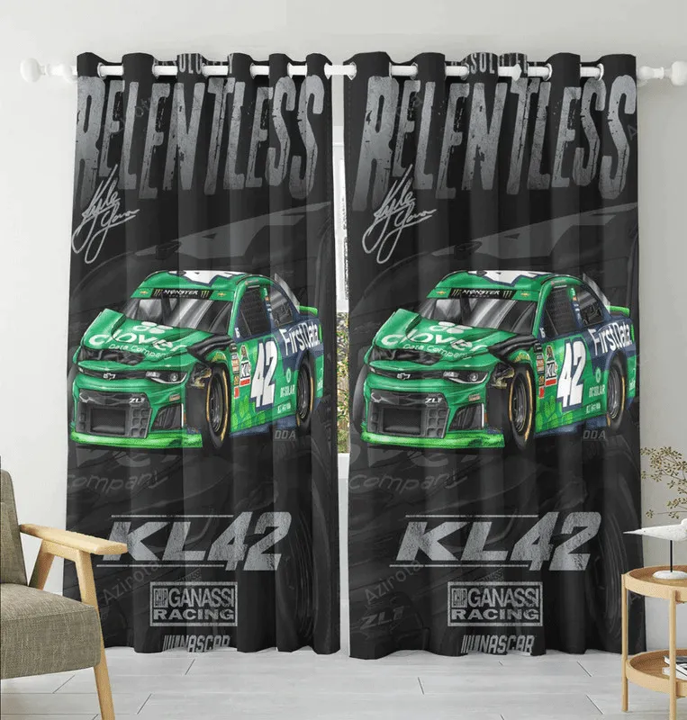 NASCAR Chip Ganassi Racing Cars2 Blackout Window Curtain 2 Panels For Living Room Bed Room Gift For Fan