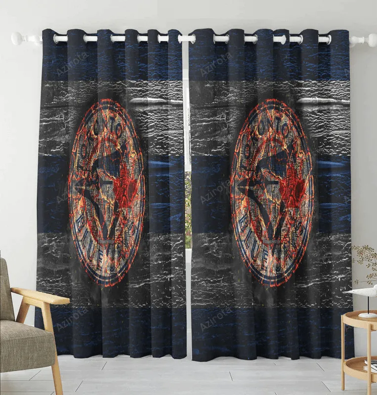 Toronto Blue Jays Russell Bird Lava Wood Blackout Window Curtain 2 Panels For Living Room Bed Room Gift For Fan