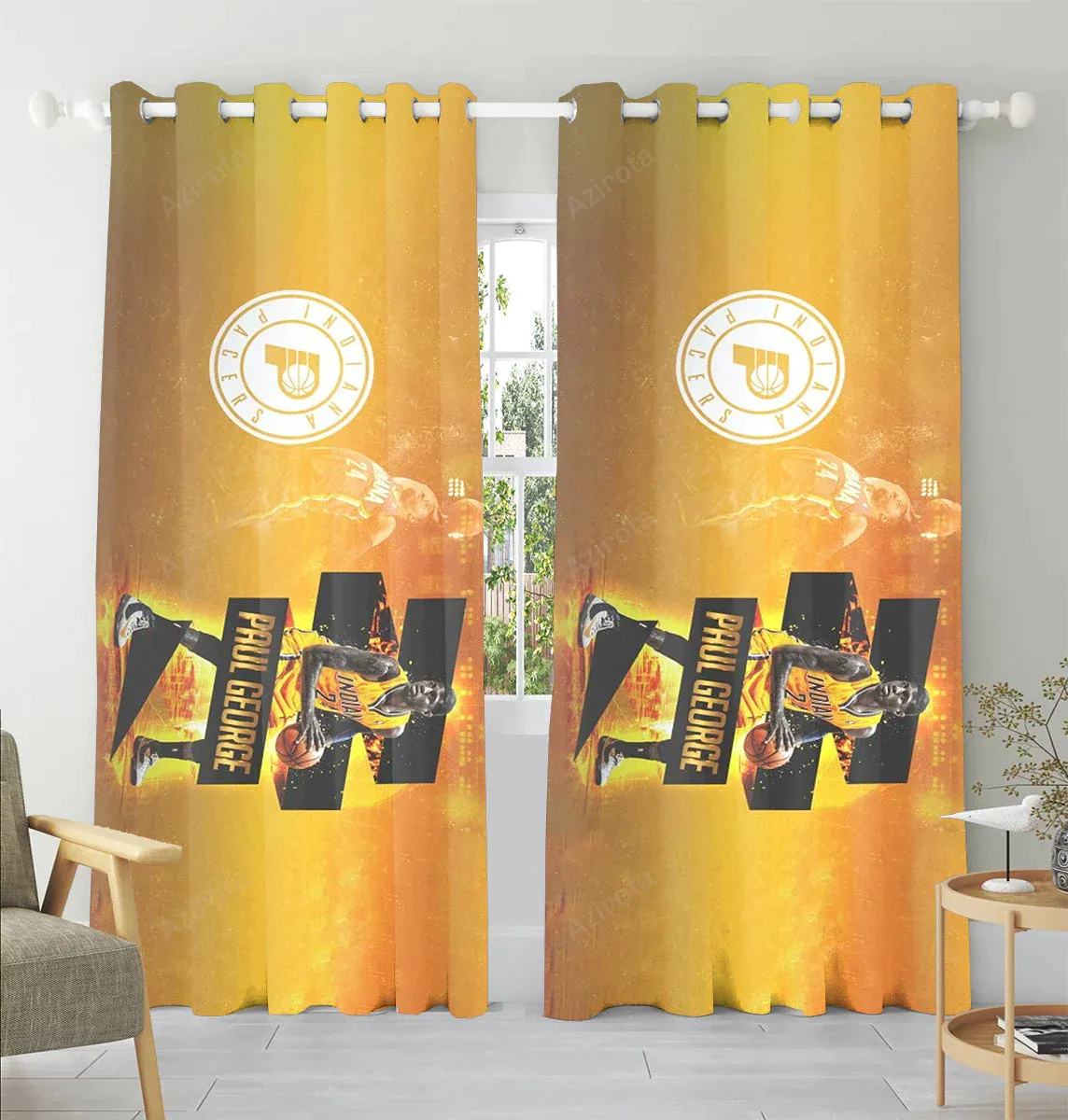 Indiana Pacers Paul George V5 Window Curtain Gift For Fans