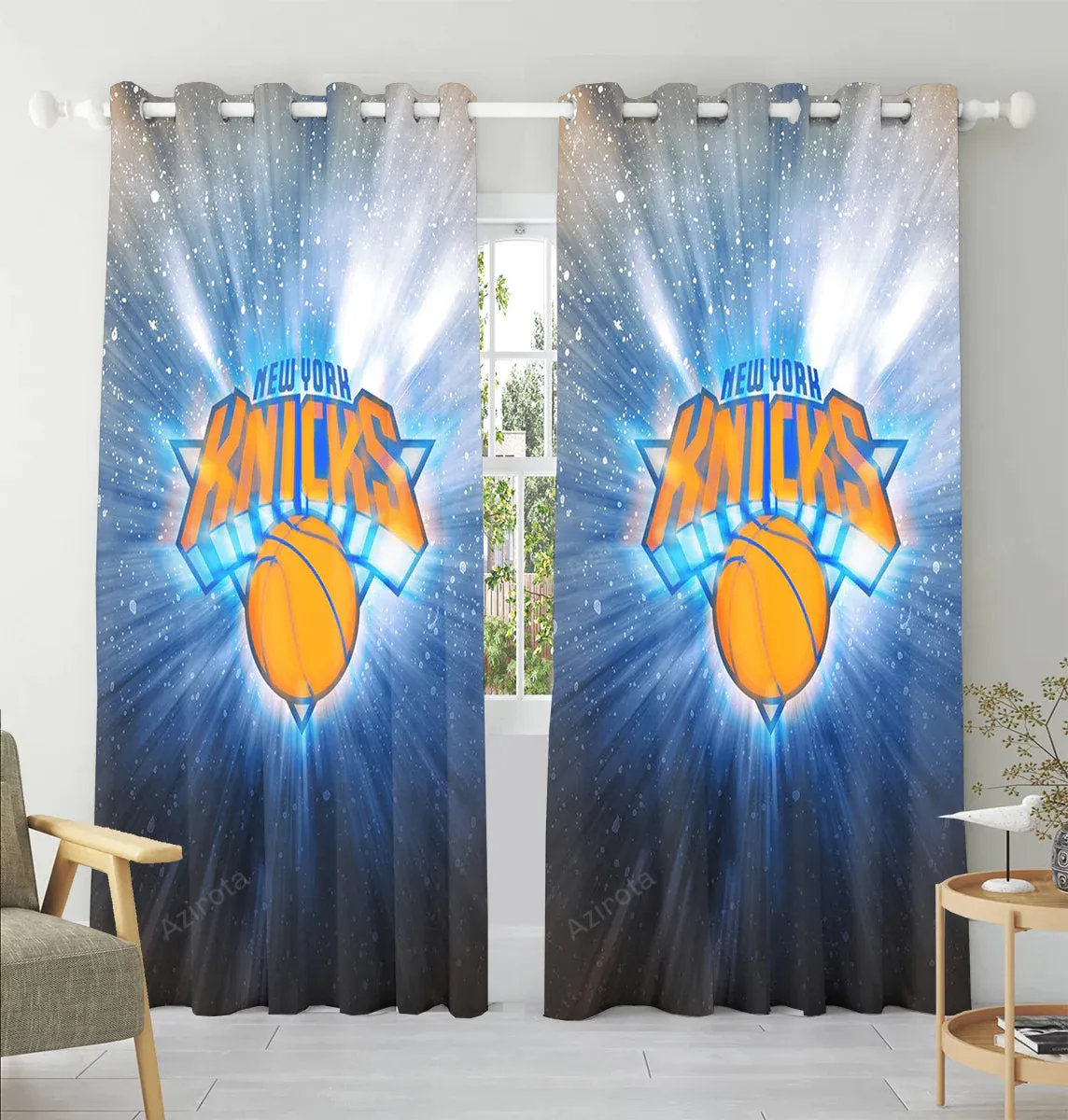 New York Knicks Logo V7 Window Curtain Gifts For Fans