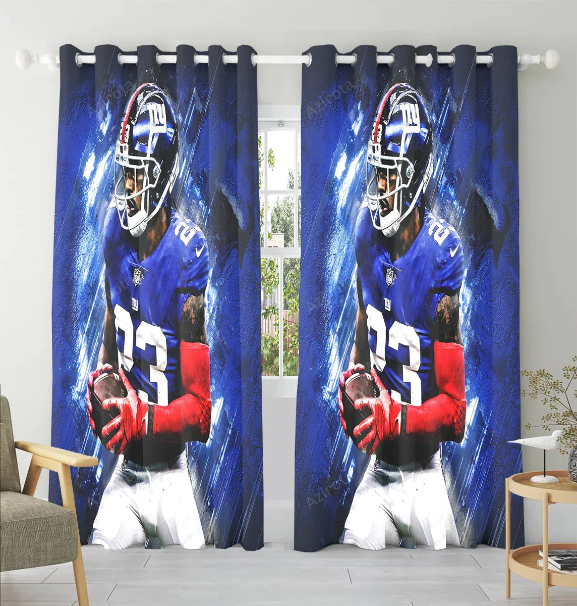 New York Giants Team V8 Window Curtain Gifts For Fans