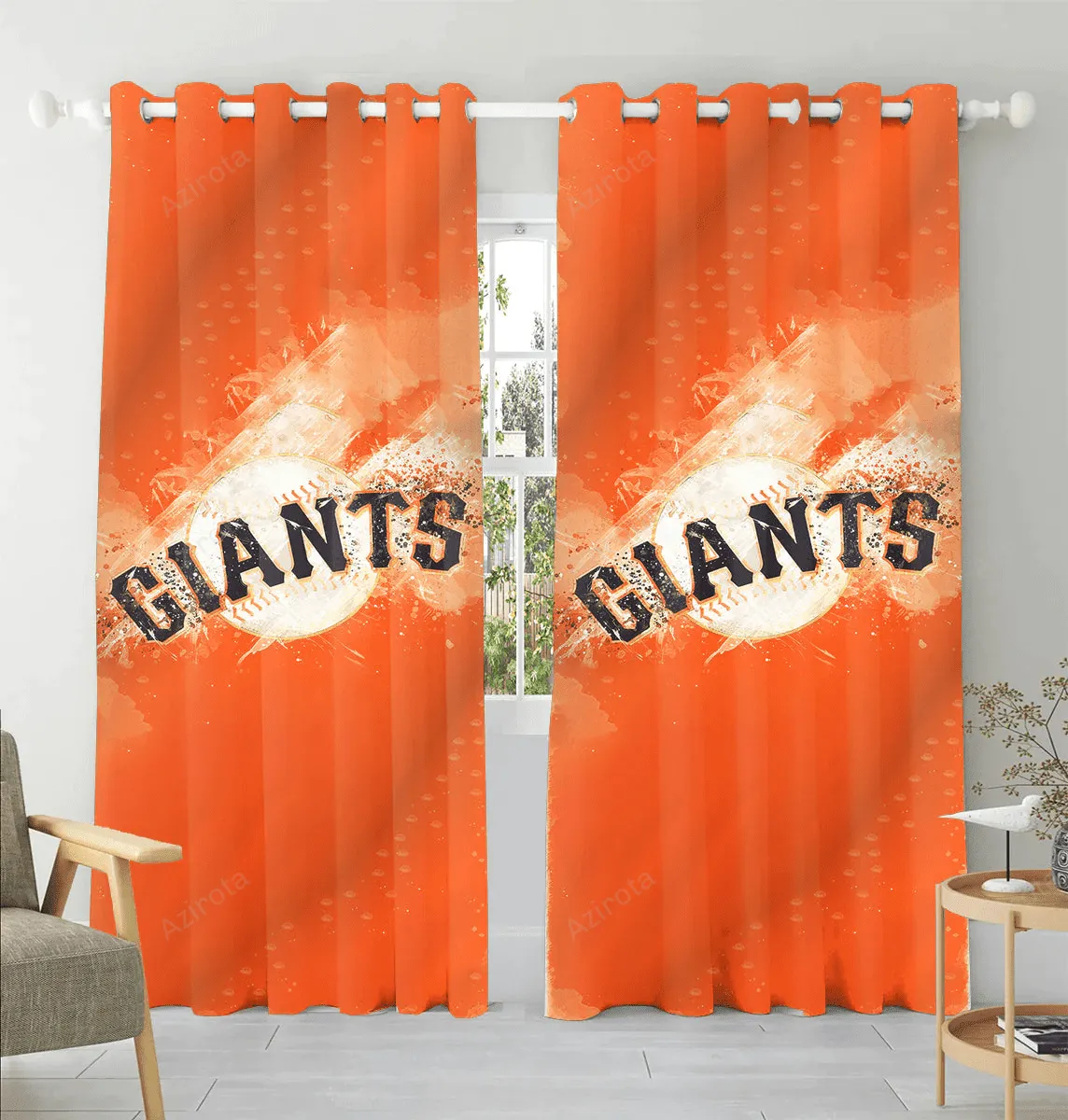 San Francisco Giants Art 5 Window Curtain Gift For Fans