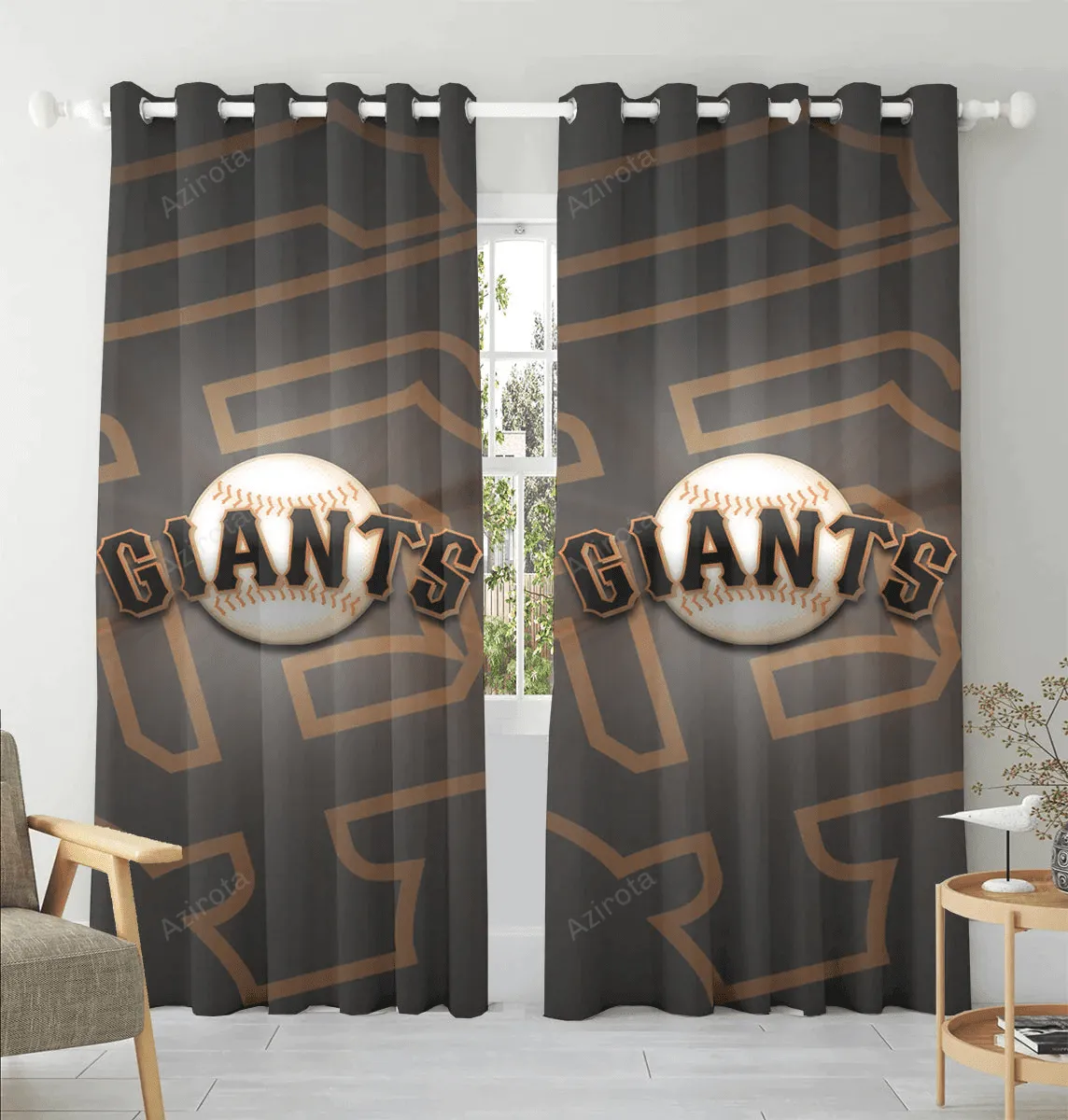 San Francisco Giants Art 15 Window Curtain Gift For Fans