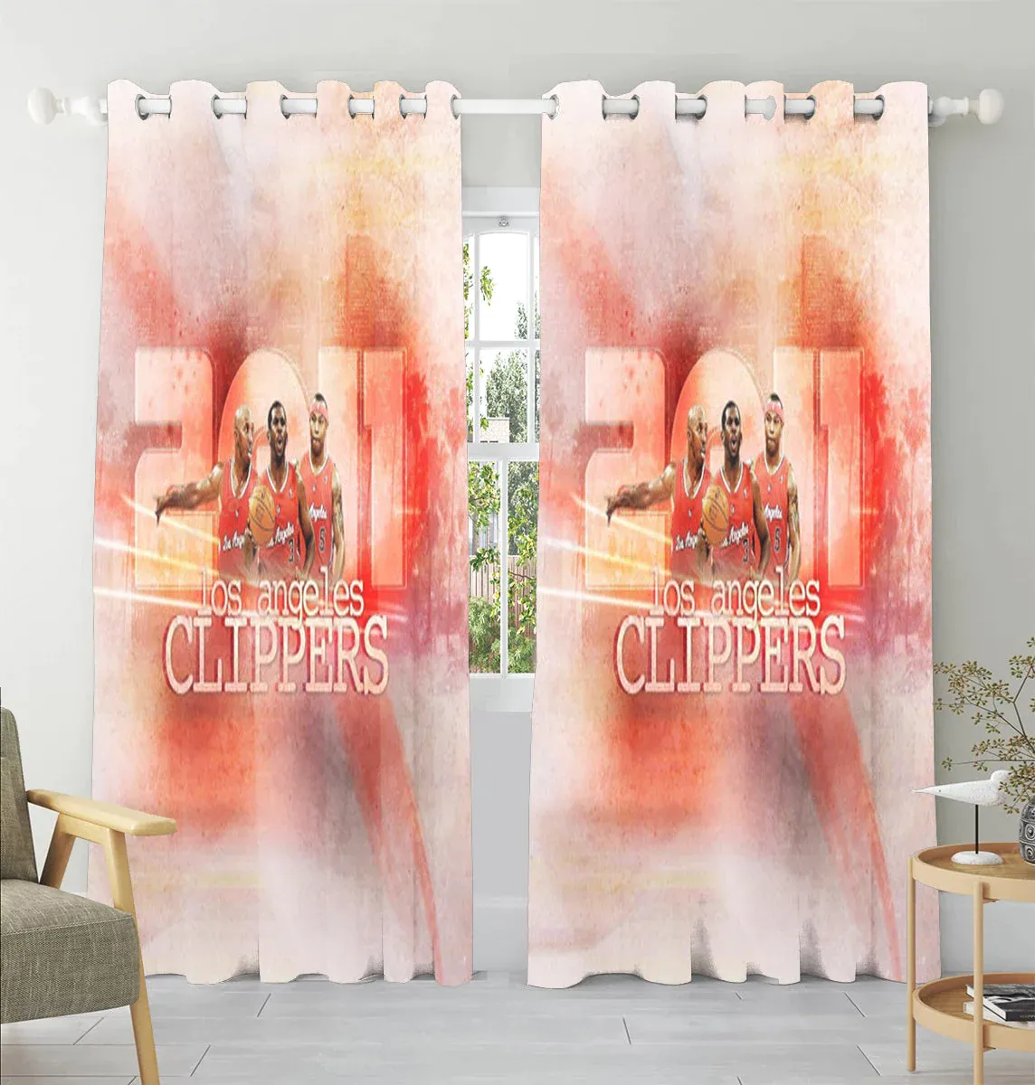 Los Angeles Clippers 2011 Window Curtain Gift For Fans