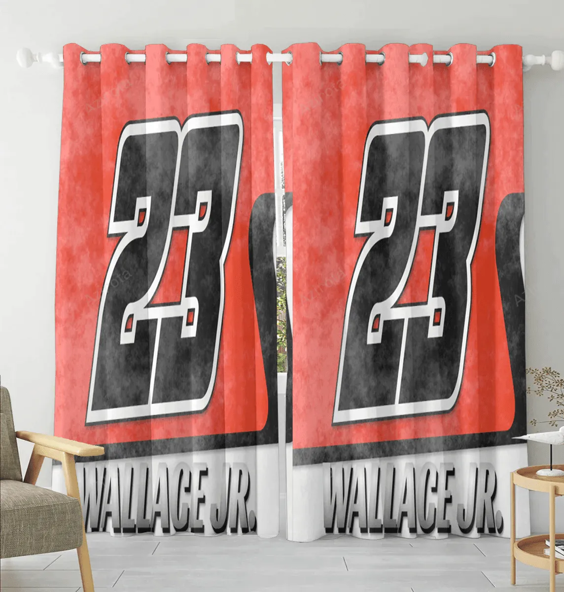23XI Racing Logo9 Blackout Window Curtain 2 Panels For Living Room Bed Room Gift For Fan