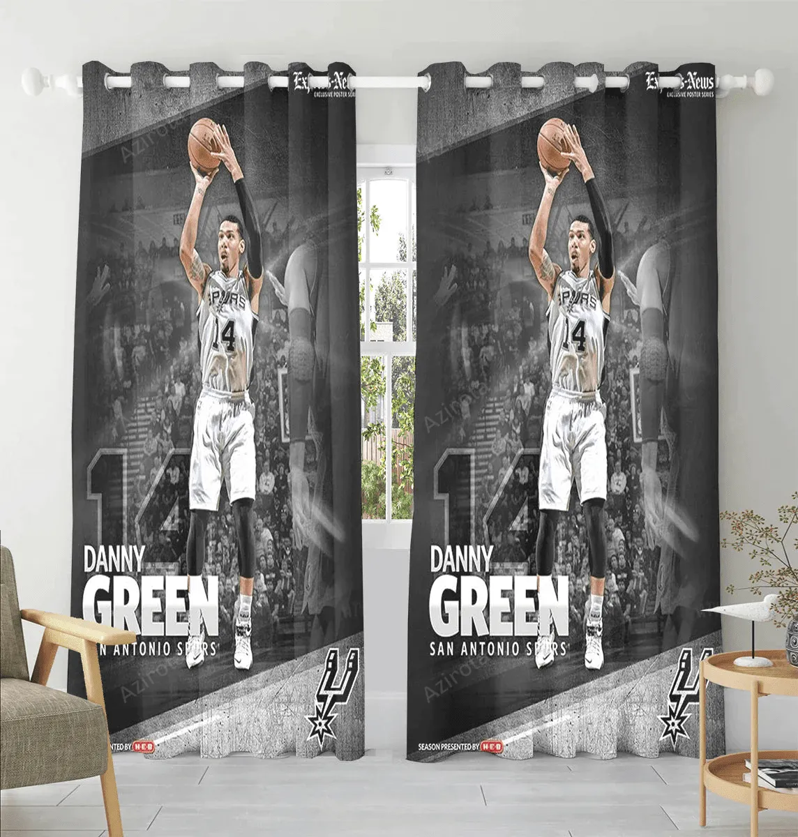 San Antonio Spurs Danny Green1 Window Curtain