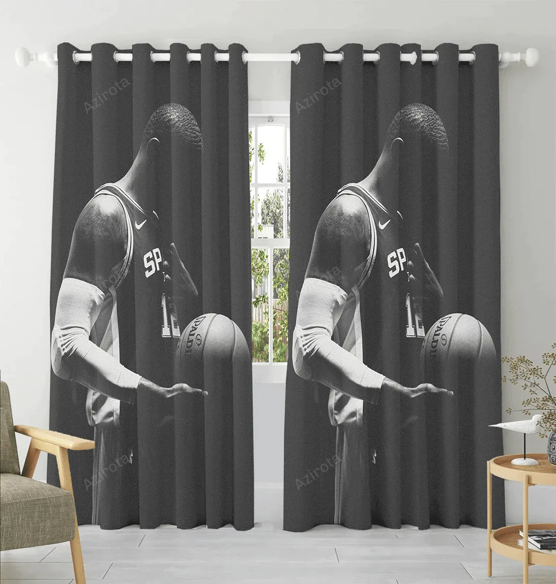 San Antonio Spurs LaMarcus Aldridge1 Window Curtain