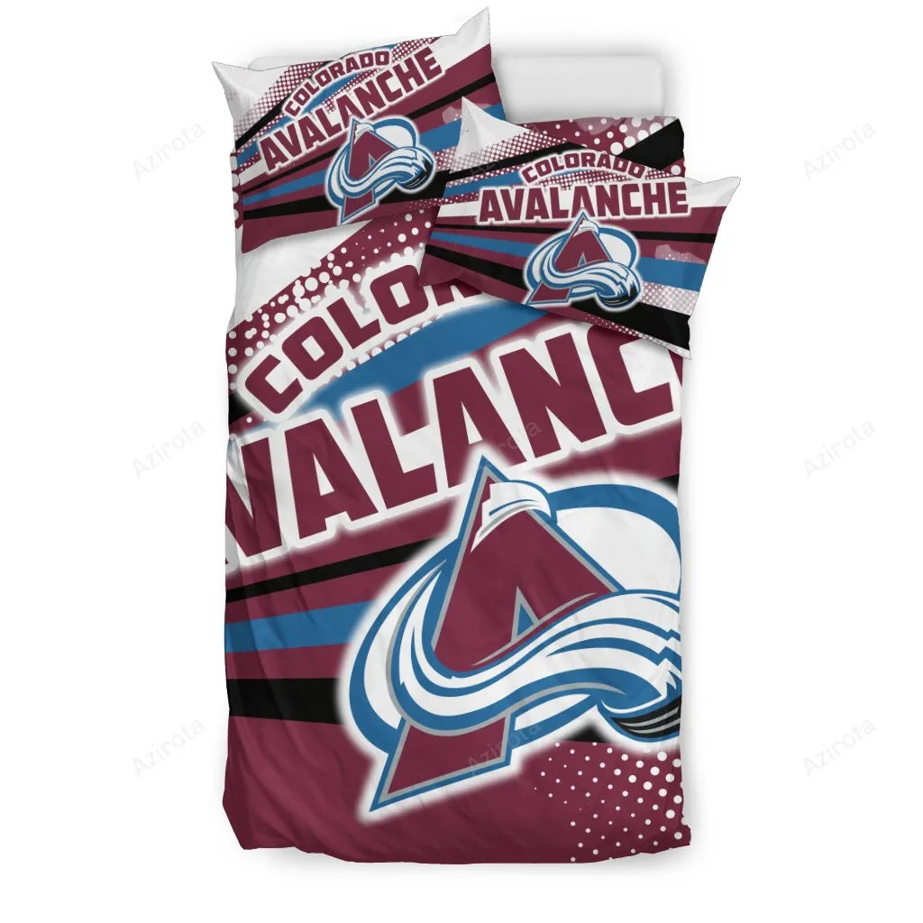 Colorful Shine Amazing Colorado Avalanche 3PCS Bedding Set Duvet Cover And Pillow Cases 6554