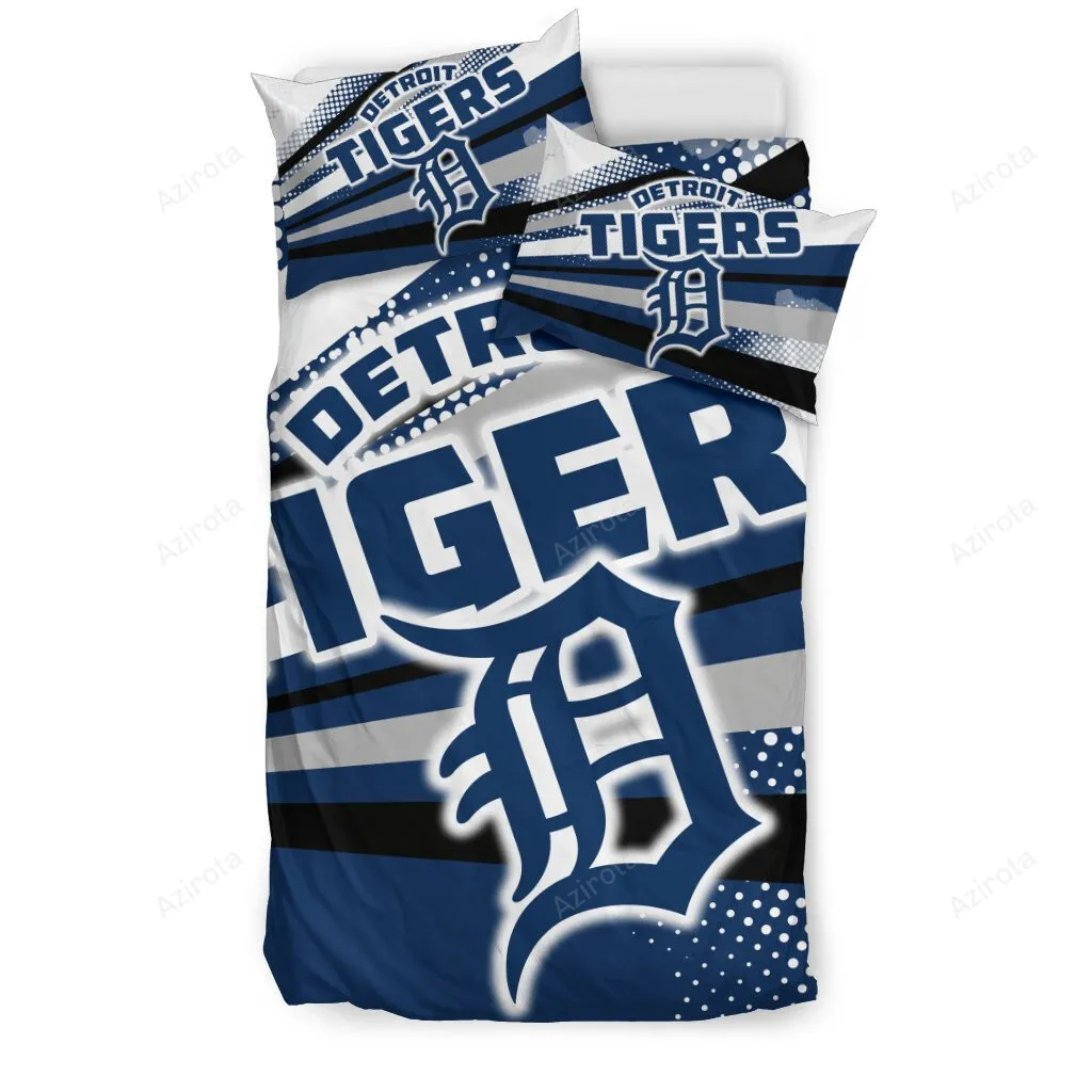 Colorful Shine Amazing Detroit Tigers 3PCS Bedding Set Duvet Cover And Pillow Cases 2088