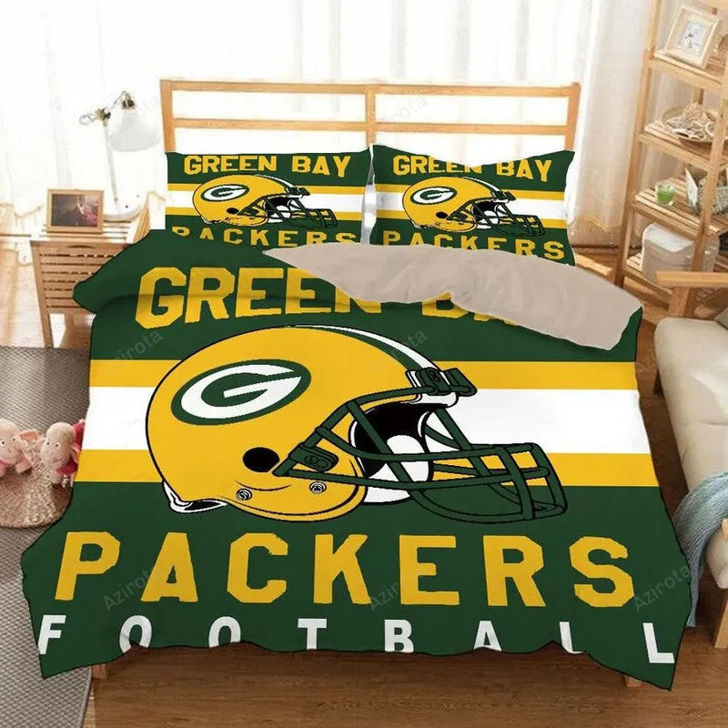 Green Bay Packers V12 3D Printed Duvet Cover Bedding Set Gift For Fan