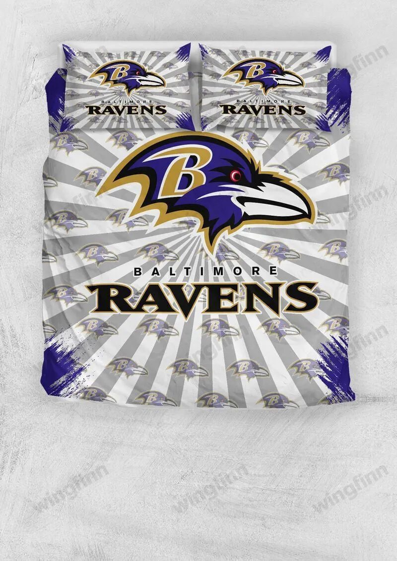 Baltimore Ravens 3PCS Bedding Set Duvet Cover And Pillow Cases 2