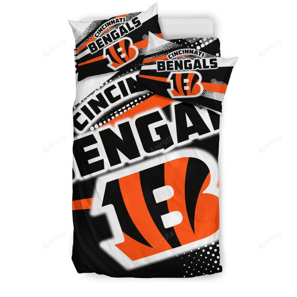 Colorful Shine Amazing Cincinnati Bengals 3PCS Bedding Set Duvet Cover And Pillow Cases 8070