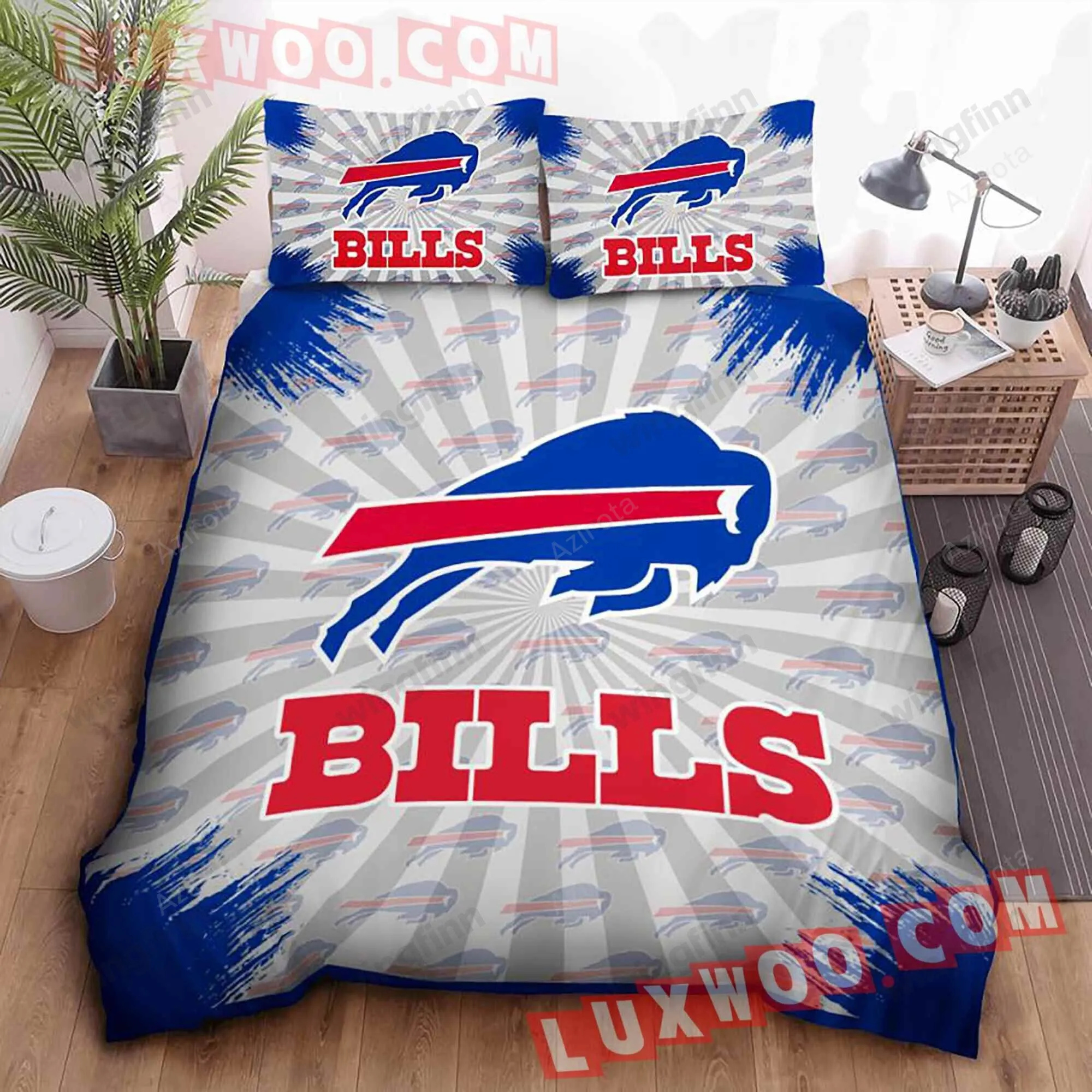 Buffalo Bills 3PCS Bedding Set Duvet Cover And Pillow Cases 1777