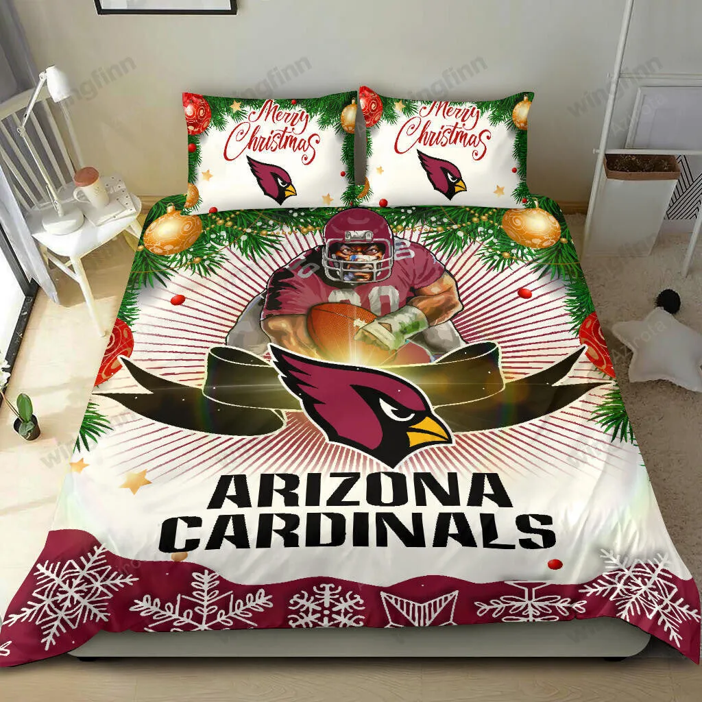 Arizona Cardinals 3PCS Bedding Set Duvet Cover And Pillow Cases Gift For Fan 1493