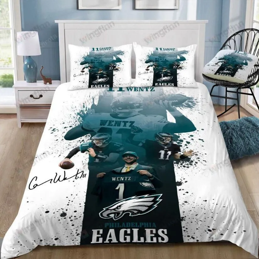 Philadelphia Eagles 3PCS Bedding Set Duvet Cover And Pillow Cases Gift For Fan 1607