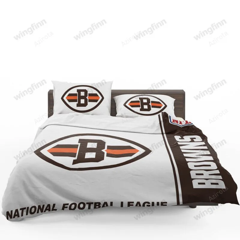 Cleveland Browns 3PCS Bedding Set Duvet Cover And Pillow Cases Gift For Fan 1710