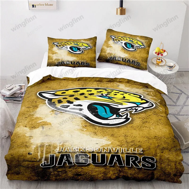 Jacksonville Jaguars 3PCS Bedding Set Duvet Cover And Pillow Cases Gift For Fan 1771