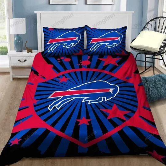 Buffalo Bills 3PCS Bedding Set Duvet Cover And Pillow Cases 1774