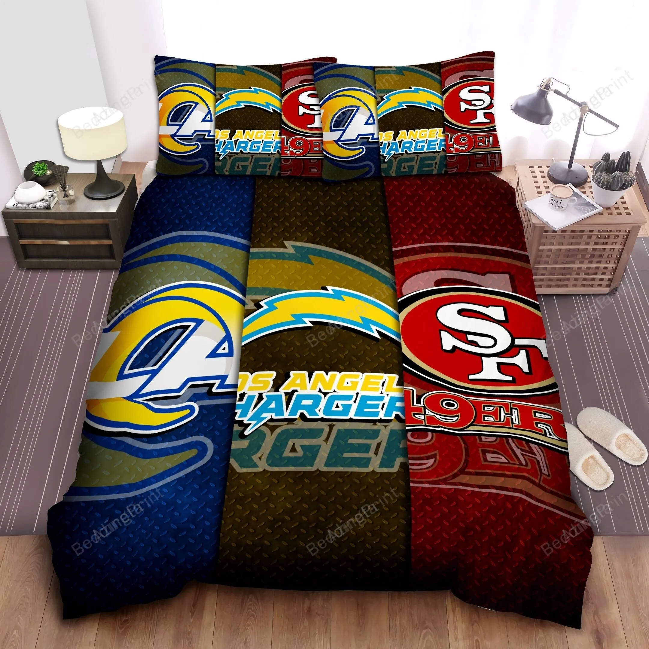 s California Teams Bed Sheet Spread Comforter Duvet Cover 3PCS Bedding Set Duvet Cover And Pillow Cases Gift For Fan