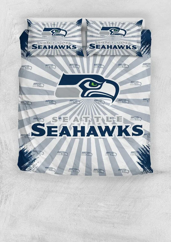 Seattle Seahawks Bedding Set Duvet Cover Set Gift For Fan Lovers
